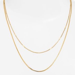Jenny Bird Surfside Gold Double Chain necklace